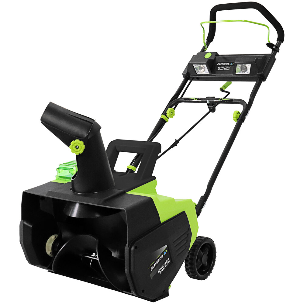 Earthwise 18" Cordless Snow Blower with (2) 4.0 Ah Batteries, Fast