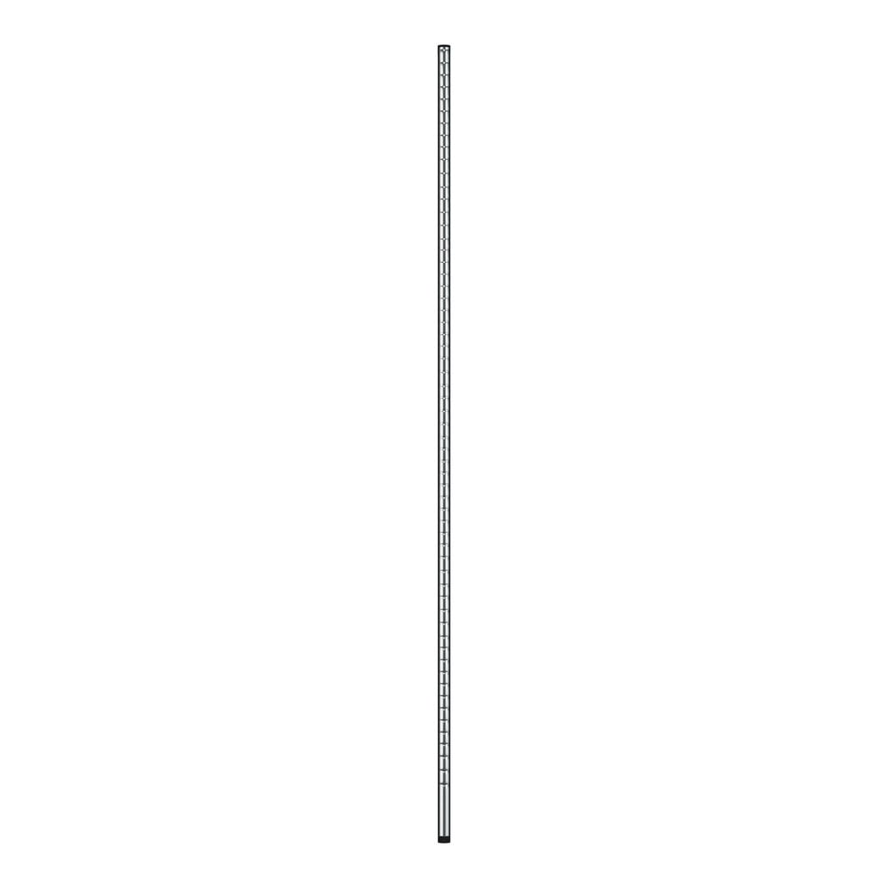 A long thin metal pole with black lines.