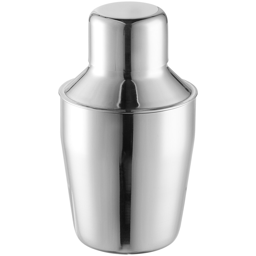 Acopa 4-Piece 16 oz. Silver Cocktail Shaker Kit