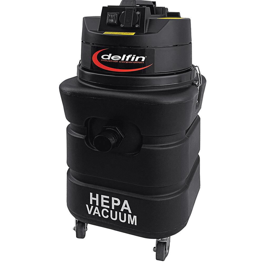 Delfin Industrial Pro HEPA 13 Gallon Dry Canister Vacuum with HEPA