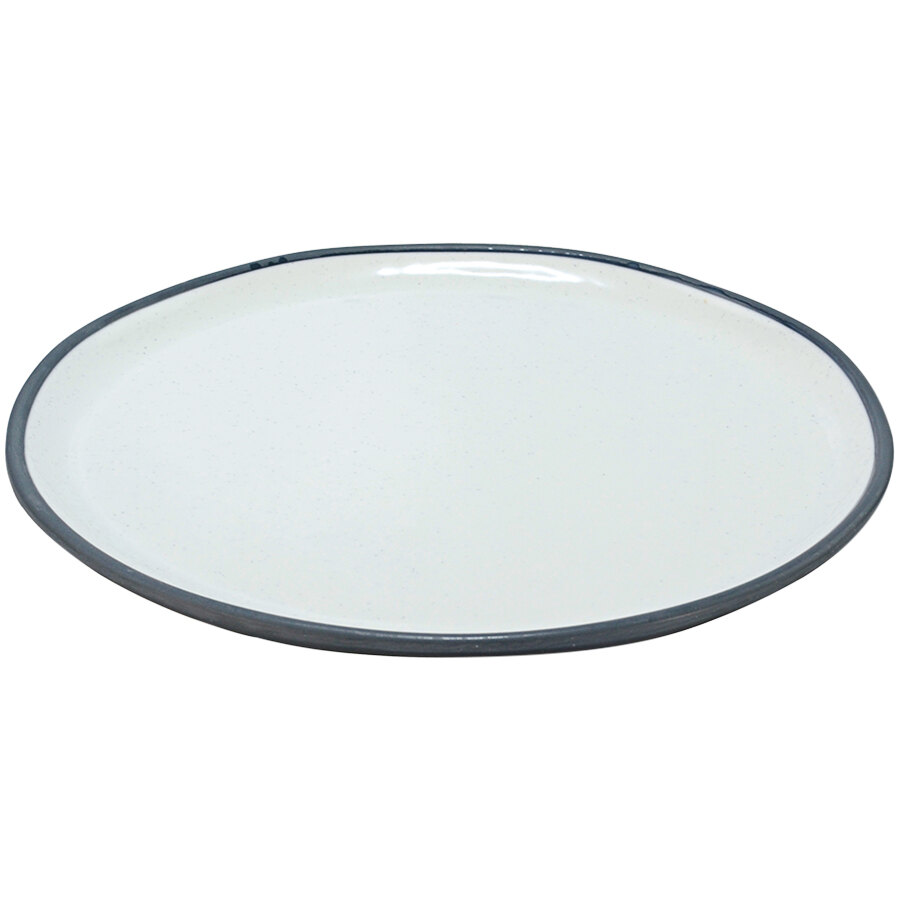 Dalebrook by BauscherHepp Marl 15 5/16" Steel Blue Melamine Plate 6/Case