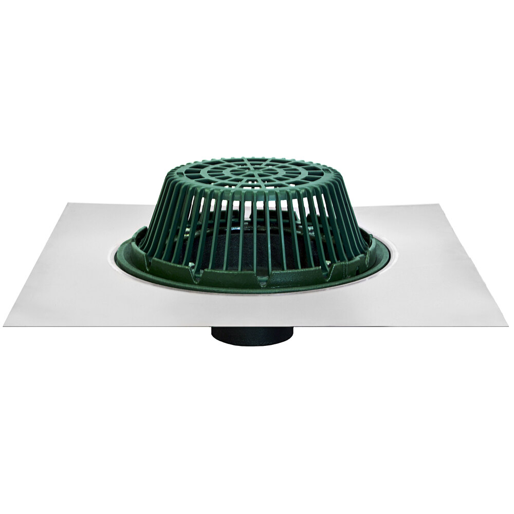 Josam 21502Z2 15 1/4" Cast Iron Roof Drain with Polypropylene Dome