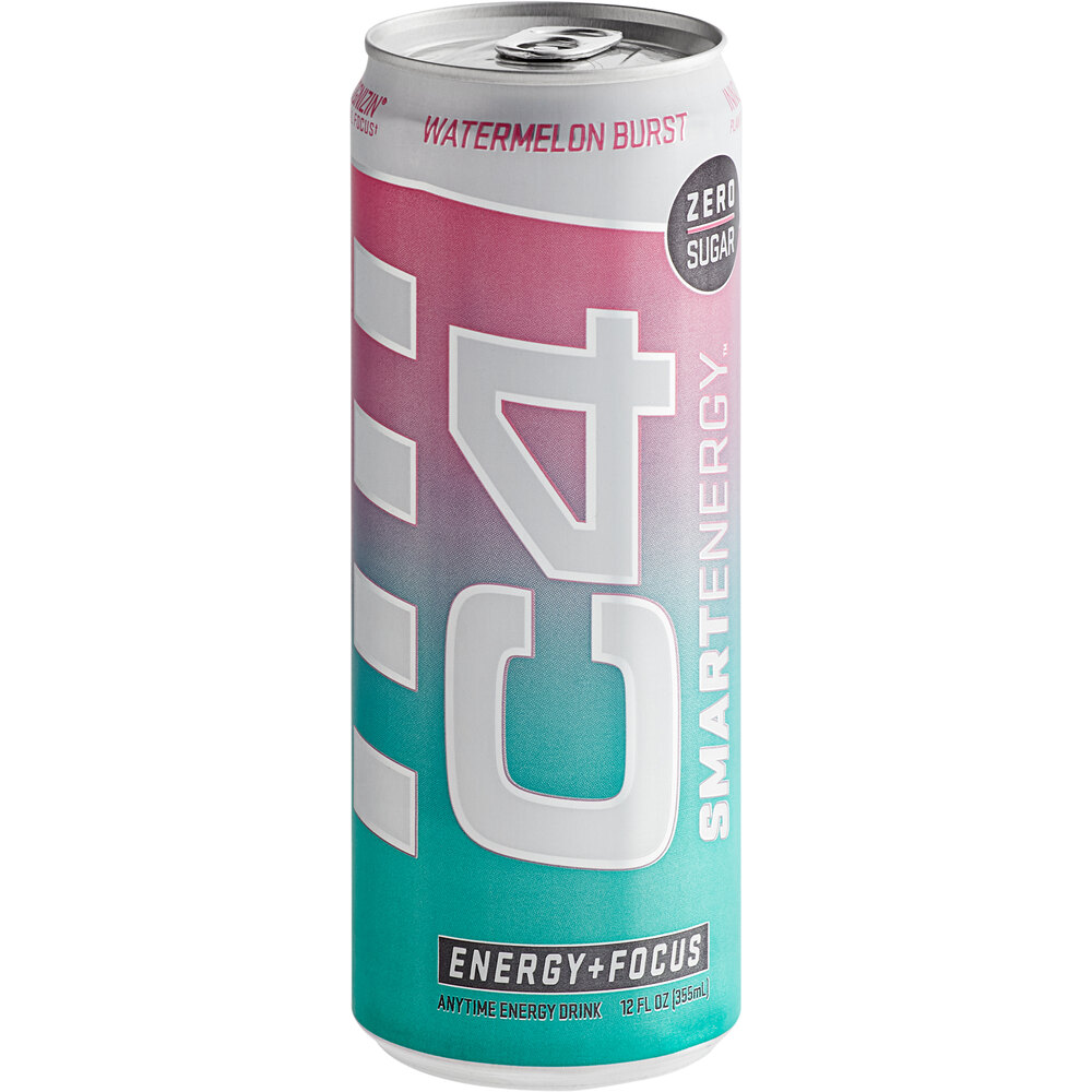 C4 SMART Energy Watermelon Burst Energy Drink 12 fl. oz. Can 12/Case