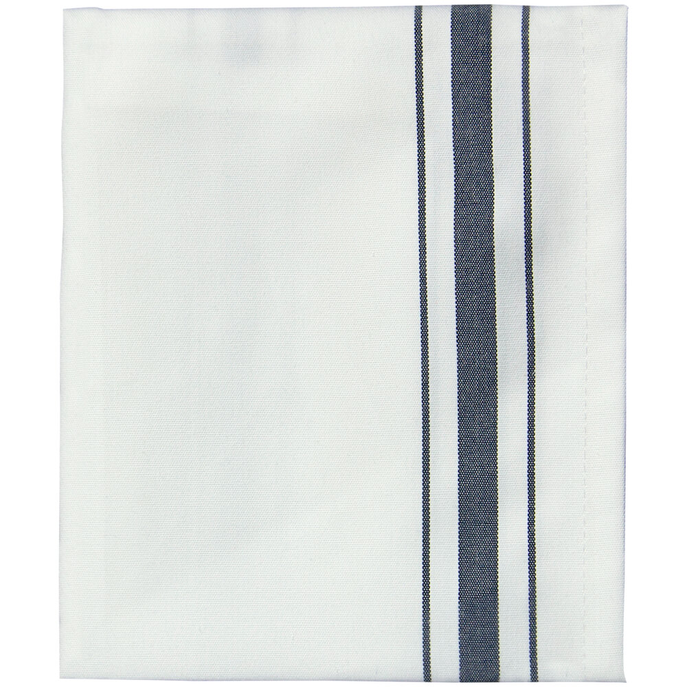GarnierThiebaut Regular Bistro Blue 17" x 27" 100 Combed Cotton Cloth