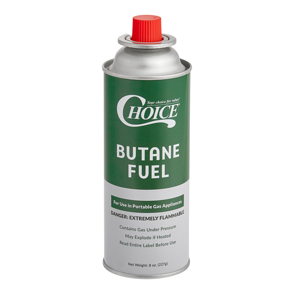 Choice Butane Fuel Refill 8 oz. Canister - 48/Pack