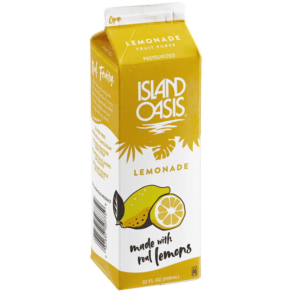 Island Oasis Lemonade Frozen Beverage Mix 32 fl. oz. 12/Case