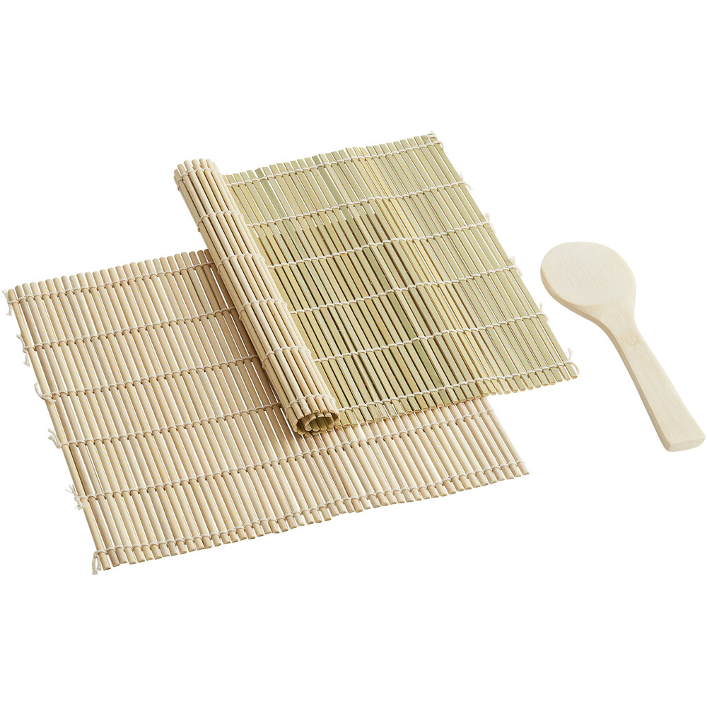 Japanese Style Natural Bamboo Sushi Maker Rolling Mats Square