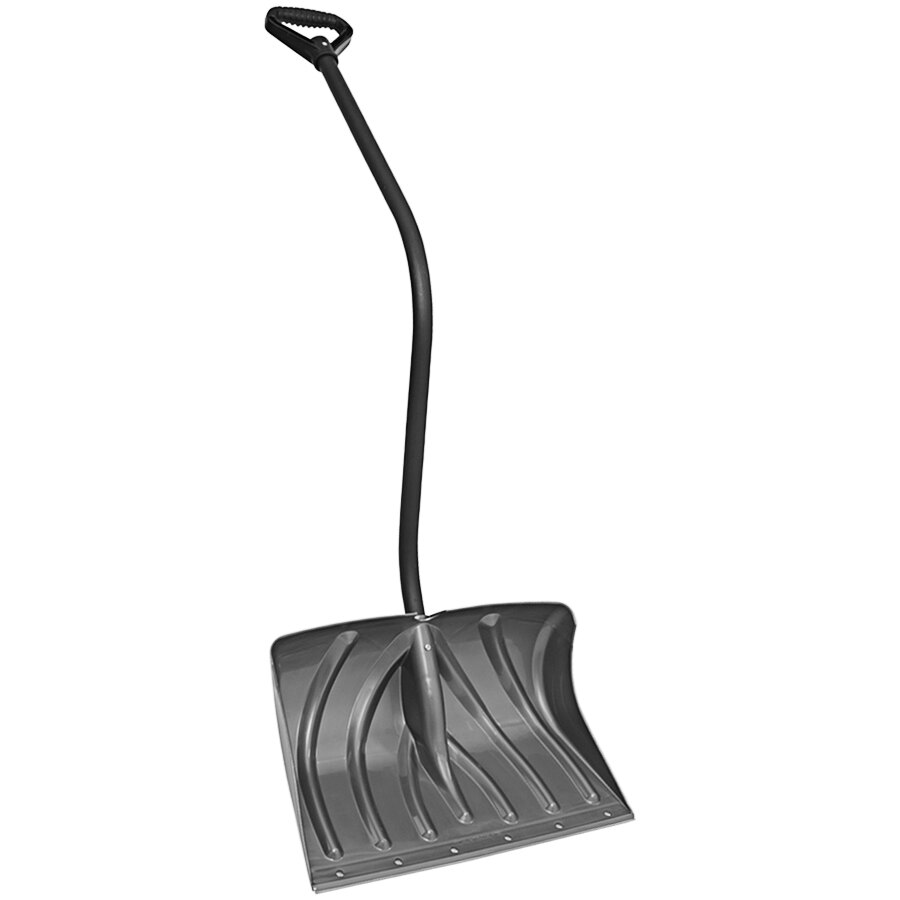 Suncast SC3850 18" Steel Core Ergonomic Combo Snow Shovel / Pusher with Wear Strip and DGrip Handle