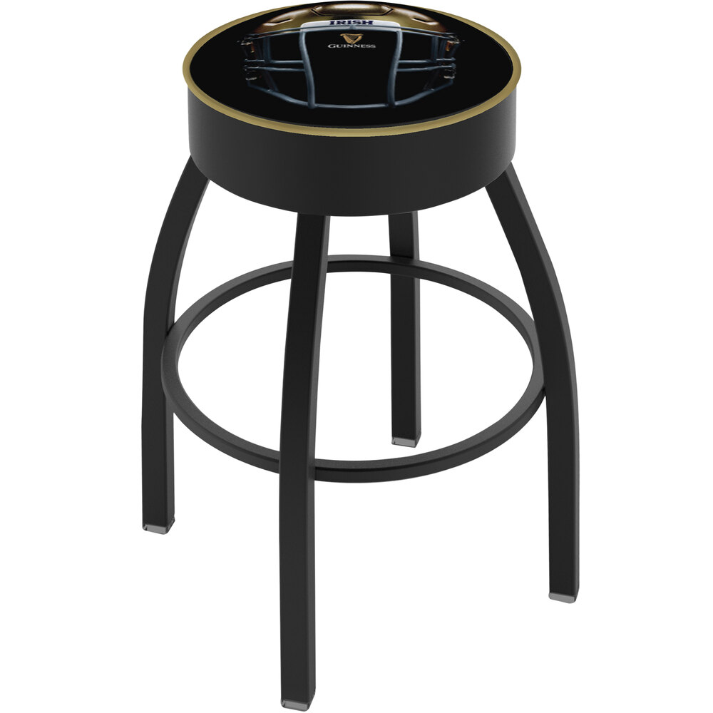 Holland Bar Stool 30" Guinness Notre Dame Helmet Single Ring Swivel Bar