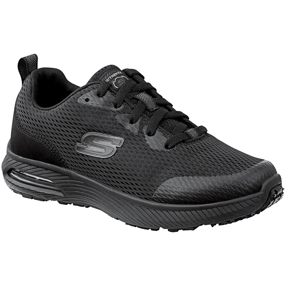 Skechers Jenny Women's 5.5 Medium Width Black Soft Toe Non-Slip Athletic  Shoe SSK8347BLK
