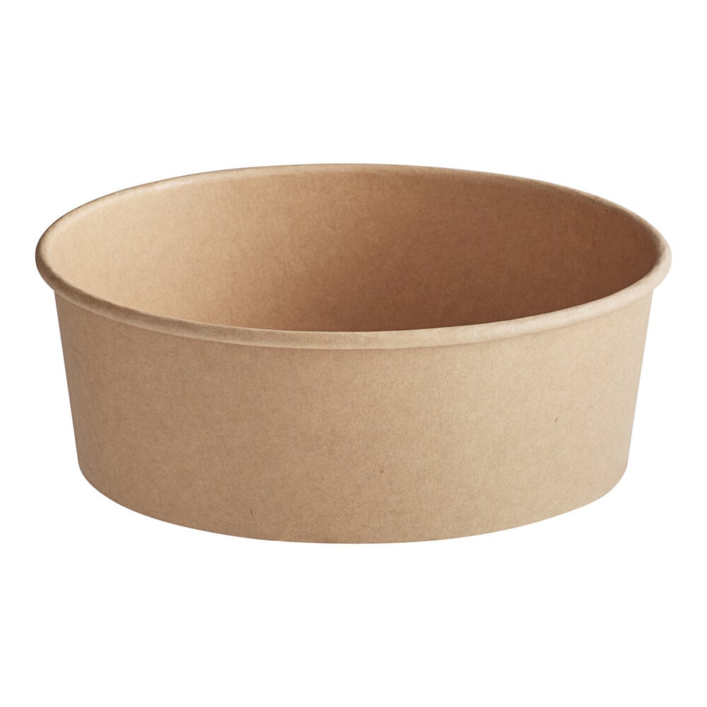 choice-44-oz-round-kraft-pe-lined-microwavable-take-out-container-7-5