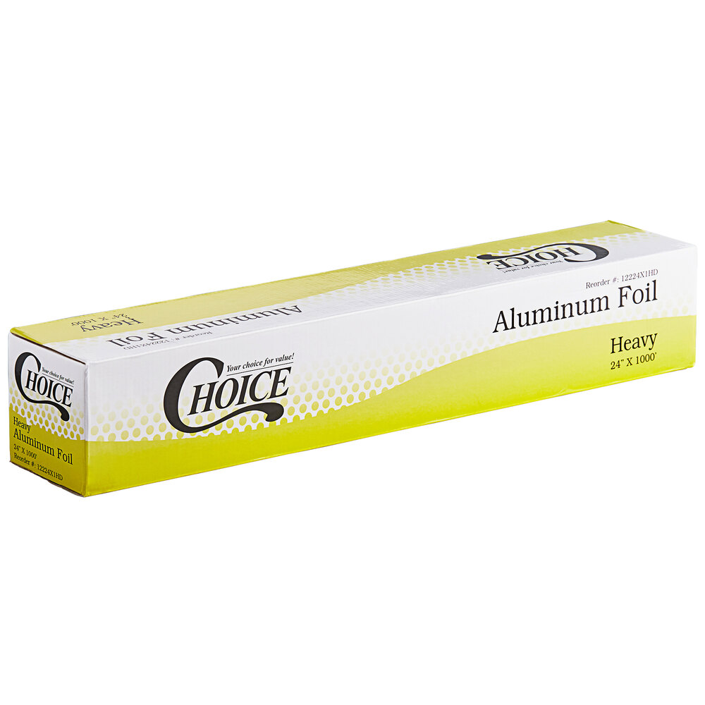 Choice 24" x 1000' Food Service HeavyDuty Aluminum Foil Roll