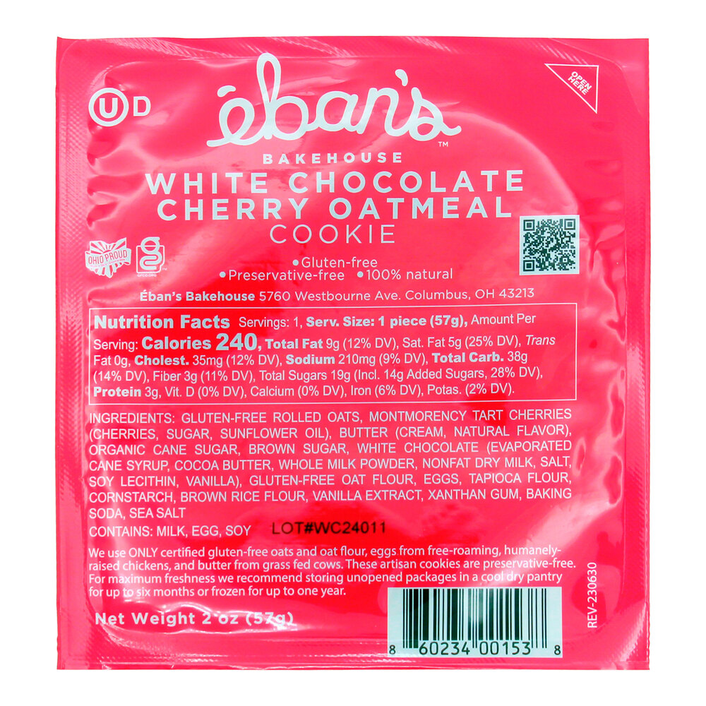 Eban's Bakehouse GlutenFree Individually Wrapped White Chocolate