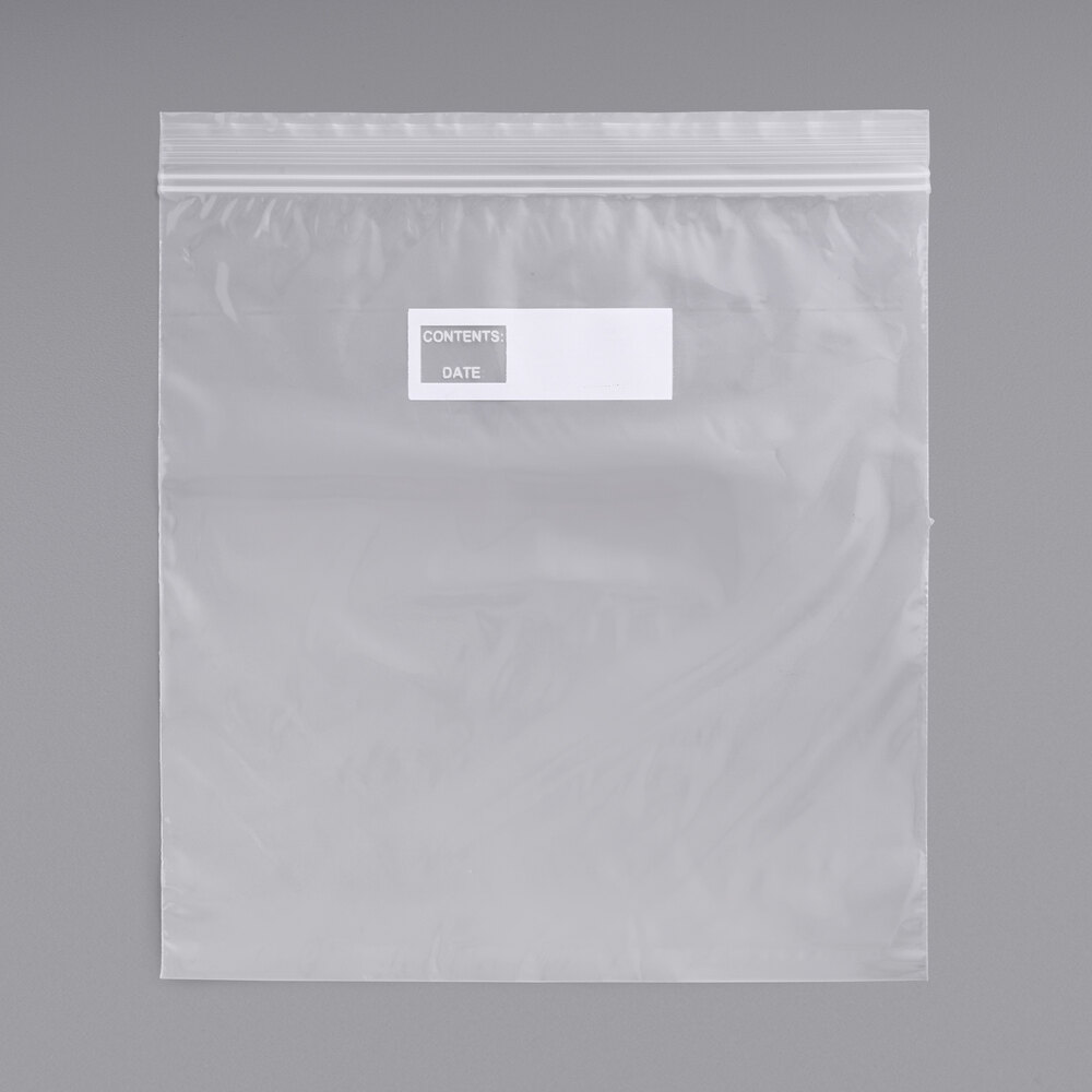 Berry One Gallon Storage Bag with Double Zipper and WriteOn Label 10 9