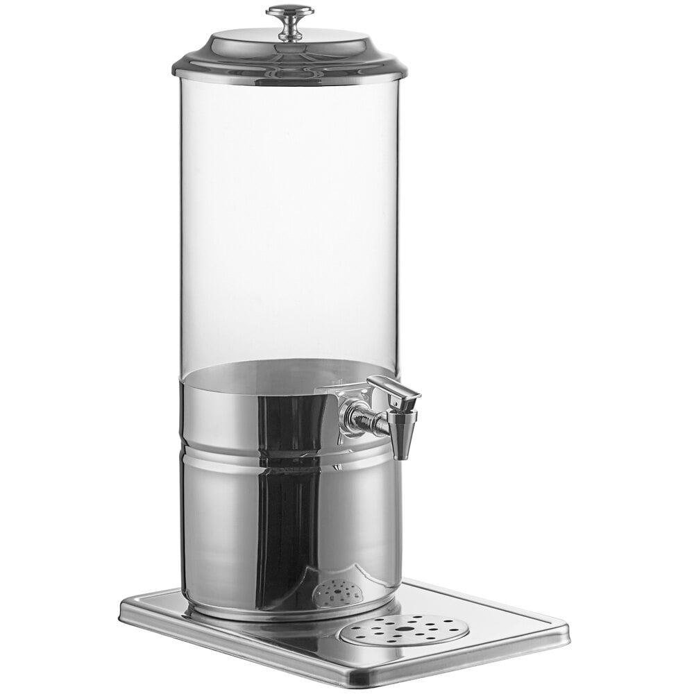 Acopa Double 1.85 Gallon Stainless Steel and Polycarbonate Beverage  Dispenser