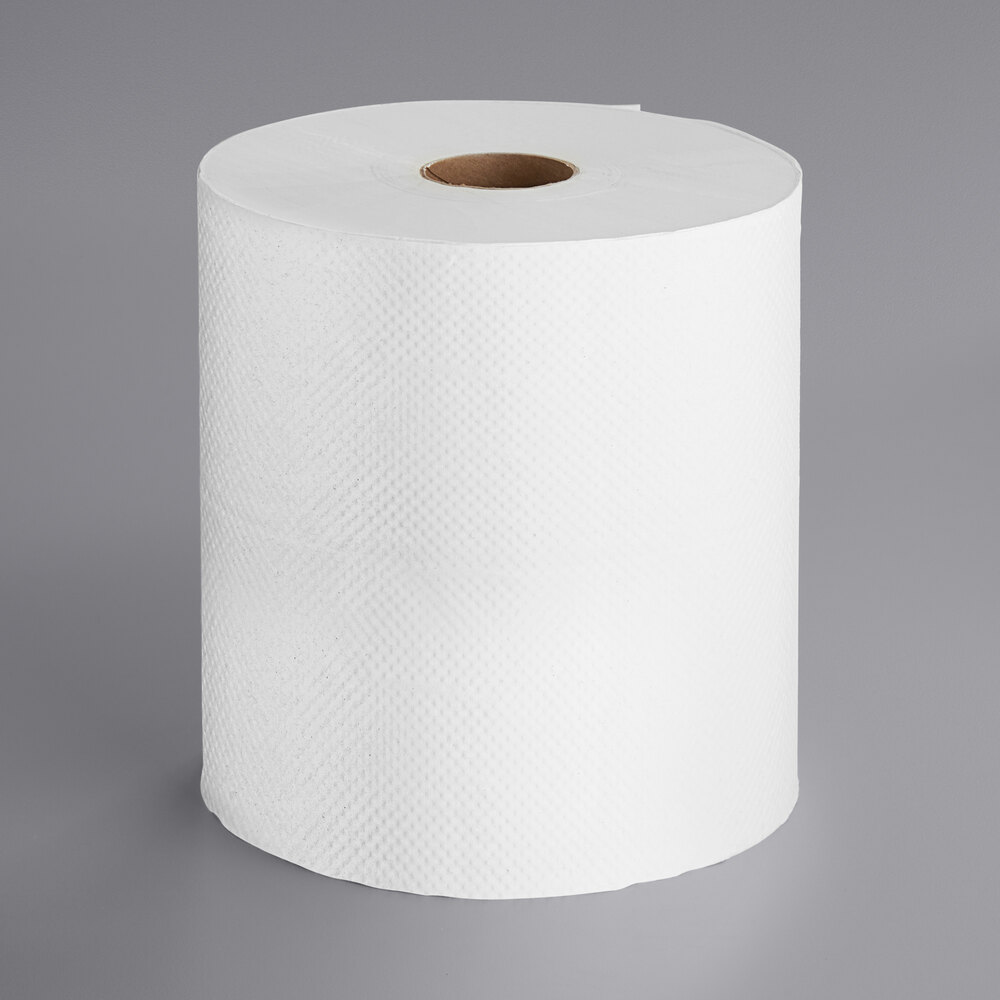 Tork Universal White 1Ply Paper Towel Roll H21, 800 Feet / Roll 6/Case