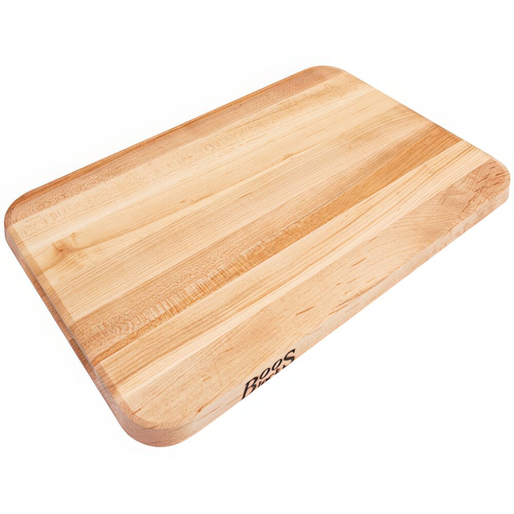 John Boos Reversible Maple Cutting Board - 18x12x1.25 Inch Chop-N-Slice Series With Oil Finish