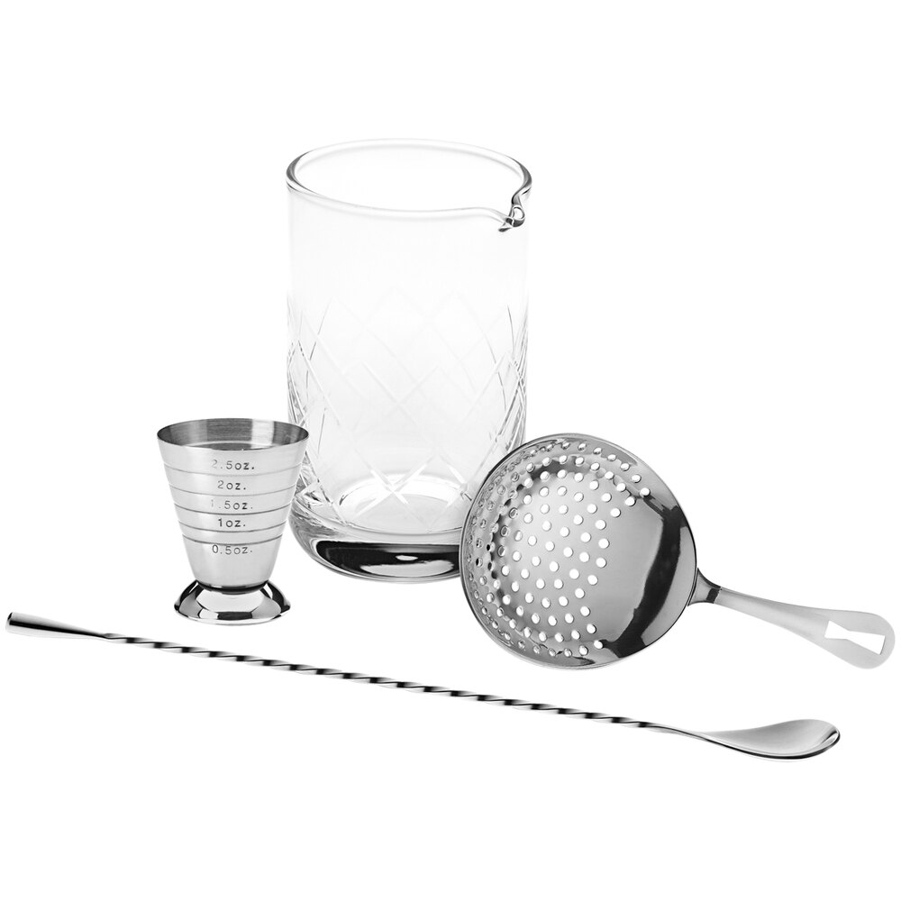Barfly® M37132 4Piece Stainless Steel Cocktail Mixing Kit