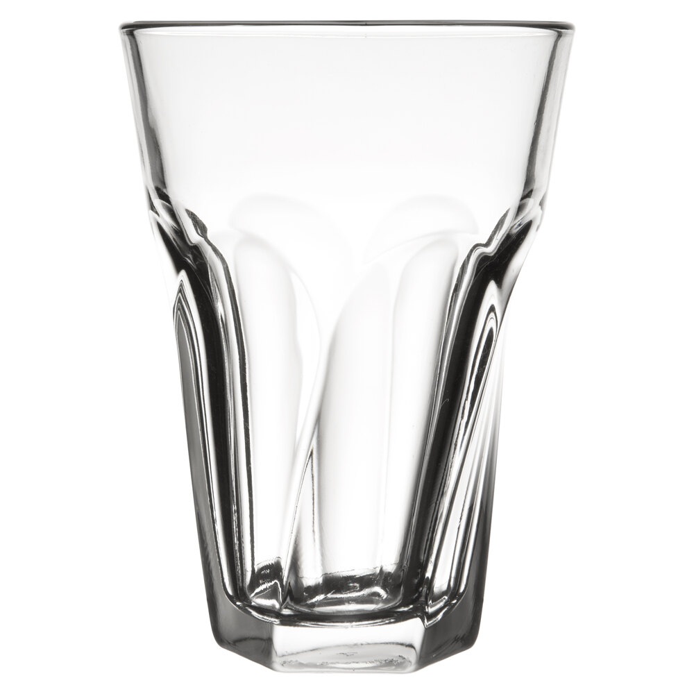 Libbey Elan 14oz Beverage Glasses | Pack Of 12 | Modern Cylinder Design | Dishwasher Safe