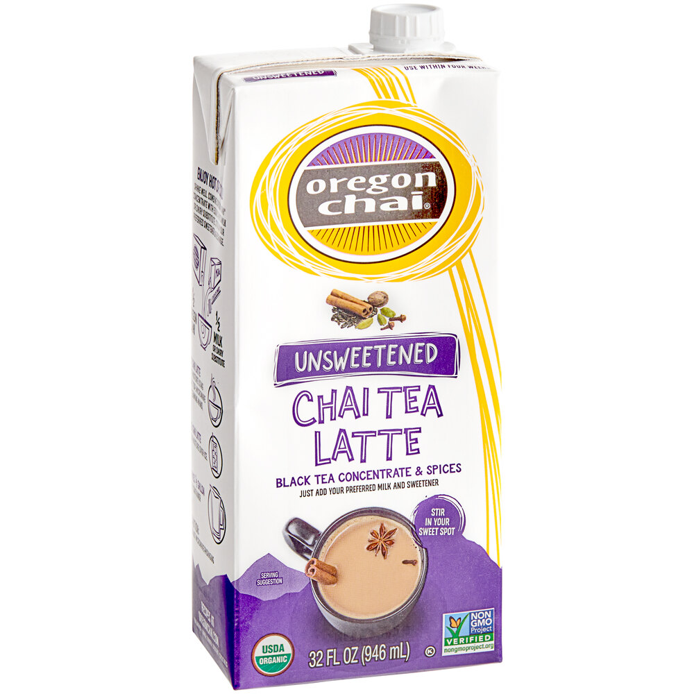 Oregon Chai Organic Unsweetened Chai Tea Latte 11 Concentrate 32 fl. oz.