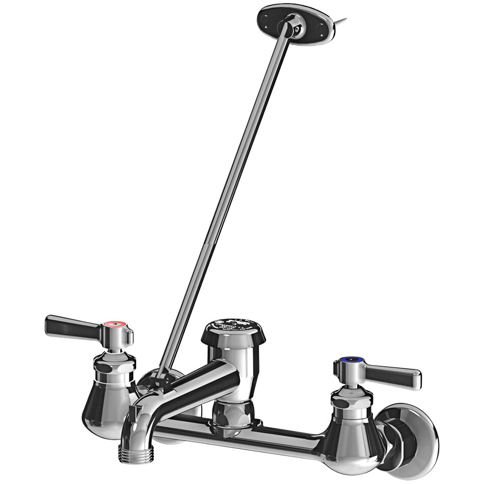 Chicago Faucets 540LD897SGXKCCP WallMounted Manual Sink Faucet with