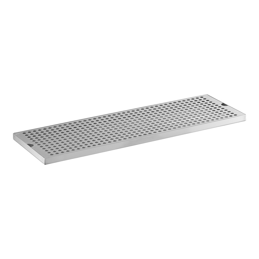 Regency 24 inch x 8 inch Stainless Steel Surface Mount Beer Drip Tray