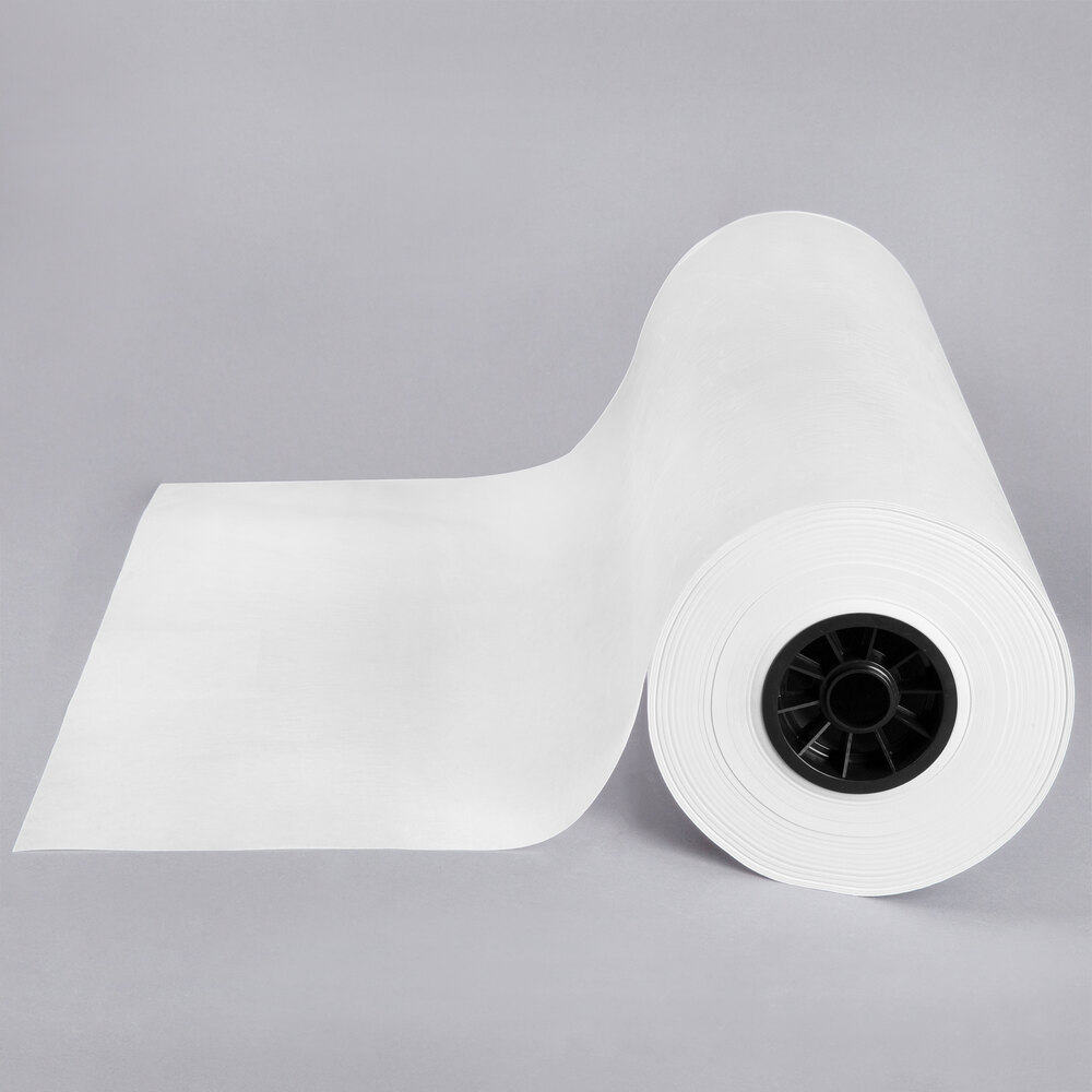Choice 24 x 1000' 40# Wet Wax Paper Roll