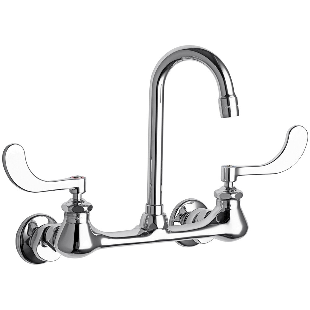 Chicago Faucets 631ABCP 2.2 GPM WallMounted Faucet with Adjustable