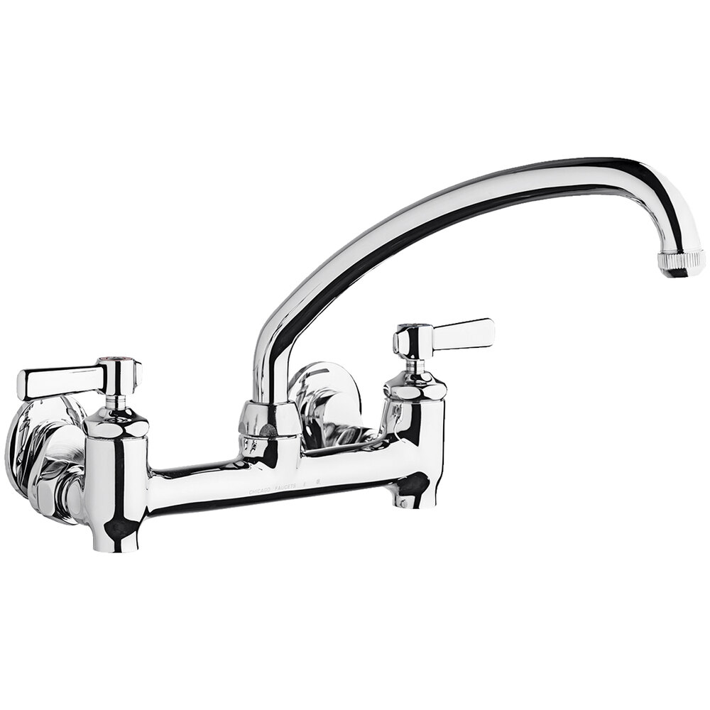 Chicago Faucets 640L9E1369YAB WallMounted Faucet with Adjustable