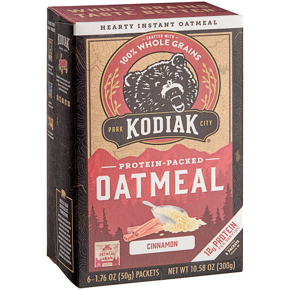 Kodiak Cakes Cinnamon Oatmeal Packet 1.76 oz. 36/Case