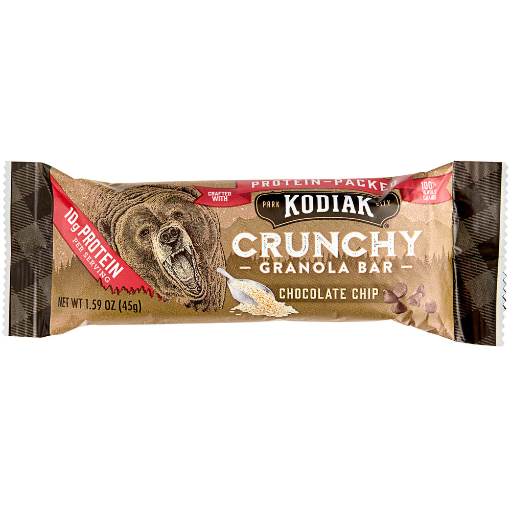 Kodiak Cakes 2Count (1.59 oz.) Chocolate Chip Crunchy Granola Bar 12/Box
