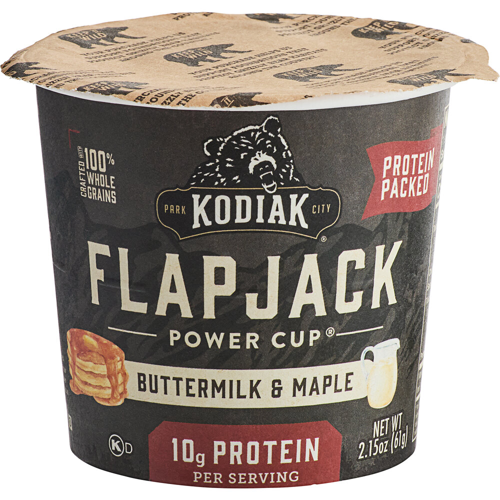 Kodiak Cakes Buttermilk and Maple Flapjack Cup 2.15 oz. 12/Case