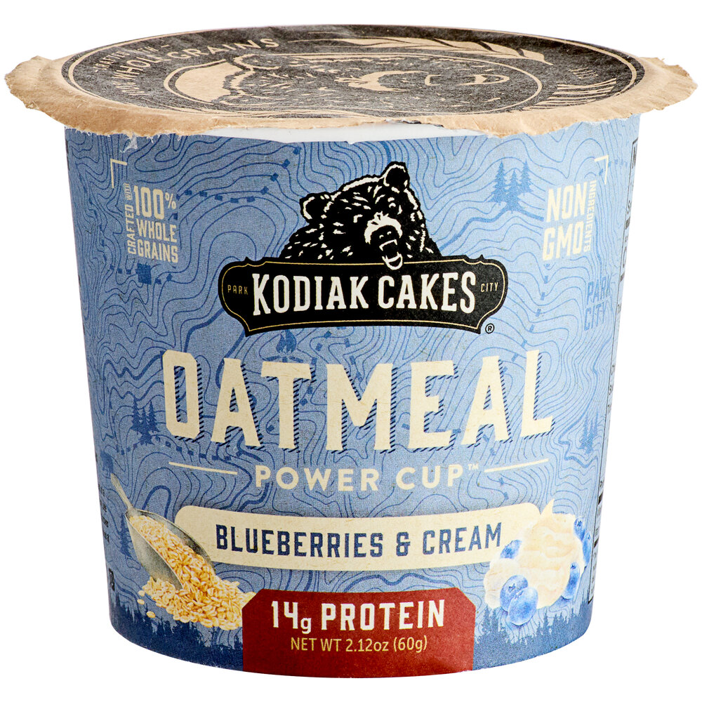 Kodiak Cakes Blueberries and Cream Oatmeal Cup 2.12 oz. 12/Case