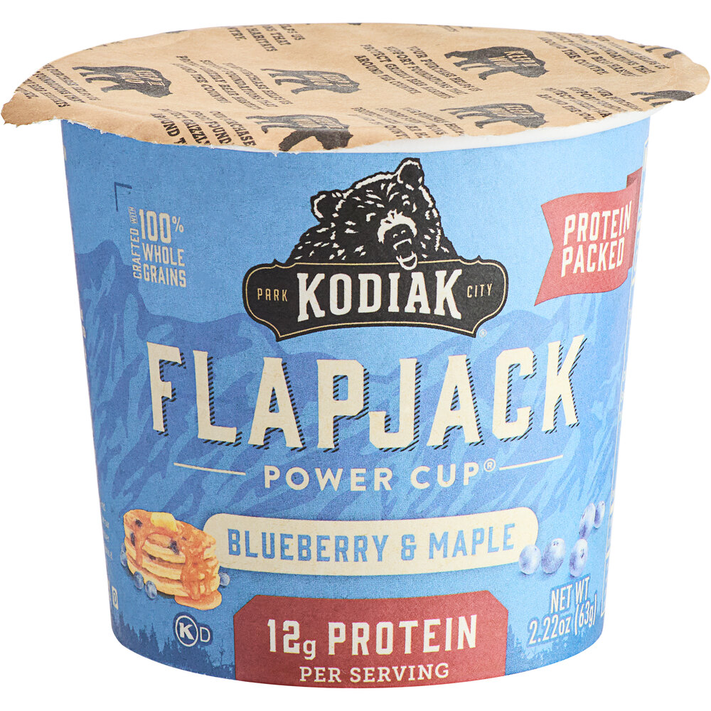 Kodiak Cakes Blueberry and Maple Flapjack Cup 2.22 oz. 12/Case