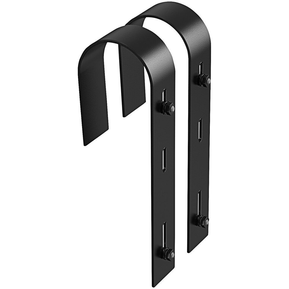 Mayne Black Adjustable Handrail Bracket for Window Box 2/Pack