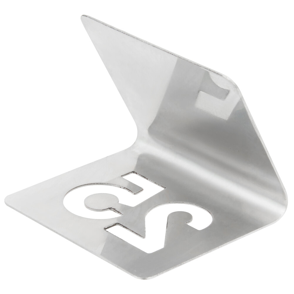 TableCraft T150 1-50 Stainless Steel Number Tents - Frazer's... TableCraft T150 1-50 Stainless Steel Number Tents - Frazer's...