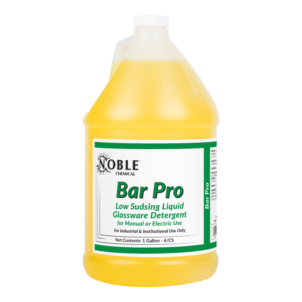 Noble Chemical Bar Pro Low Sudsing Liquid Detergent for Glassware