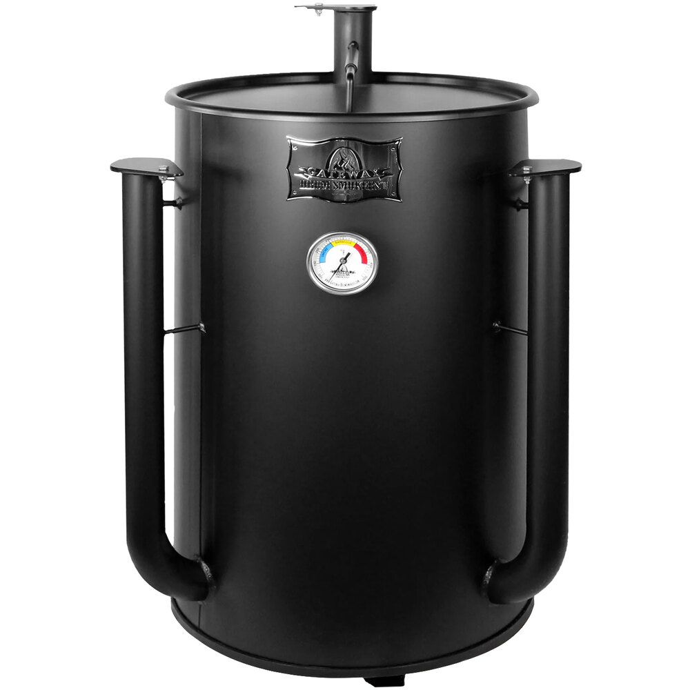 Gateway Drum Smoker 309FB Straight Up Matte Black 30 Gallon Smoker