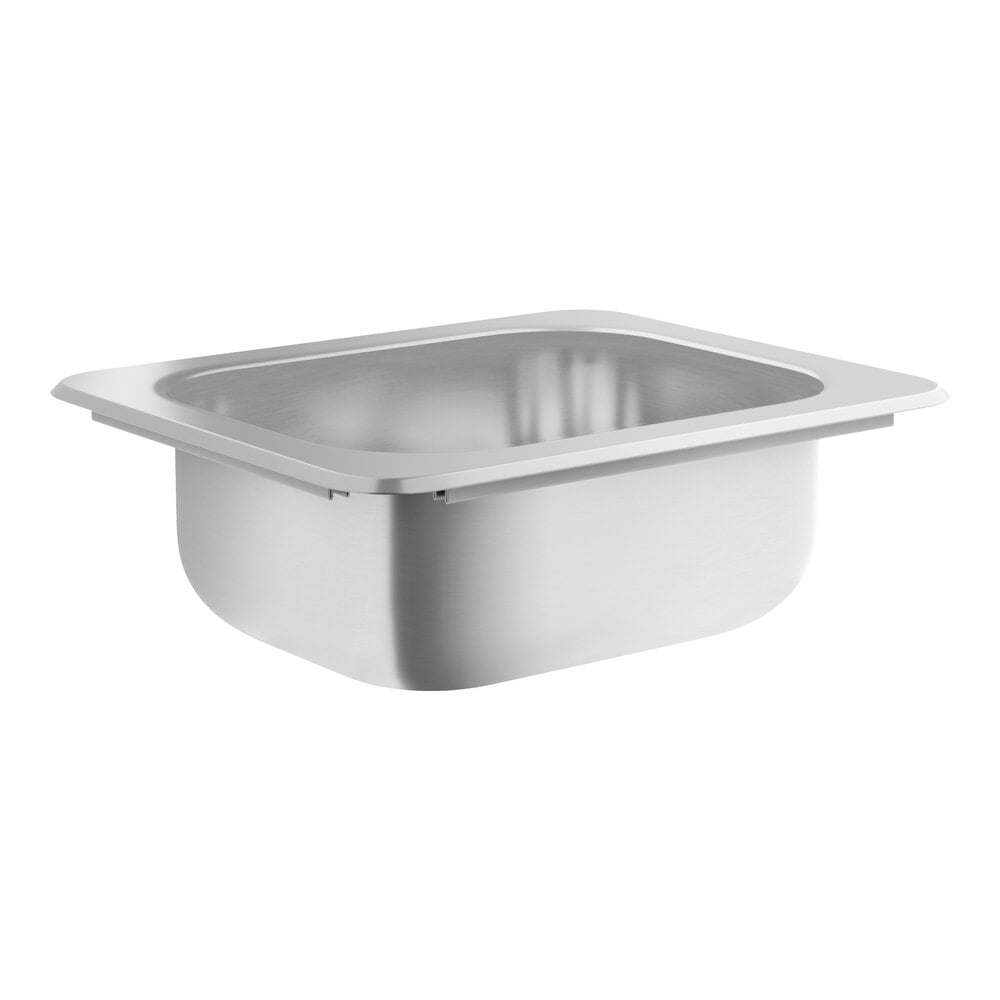 Regency 9 3/8 inch x 11 3/4 inch x 5 inch 22-Gauge Stainless Steel One Compartment Drop-in Sink