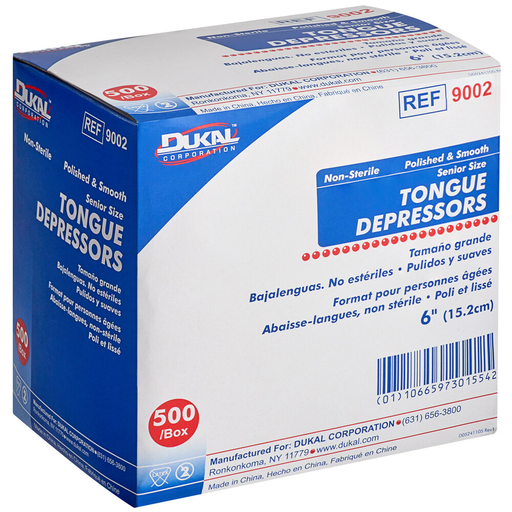 First Aid Only 25900003 6" Tongue Depressor 500/Box