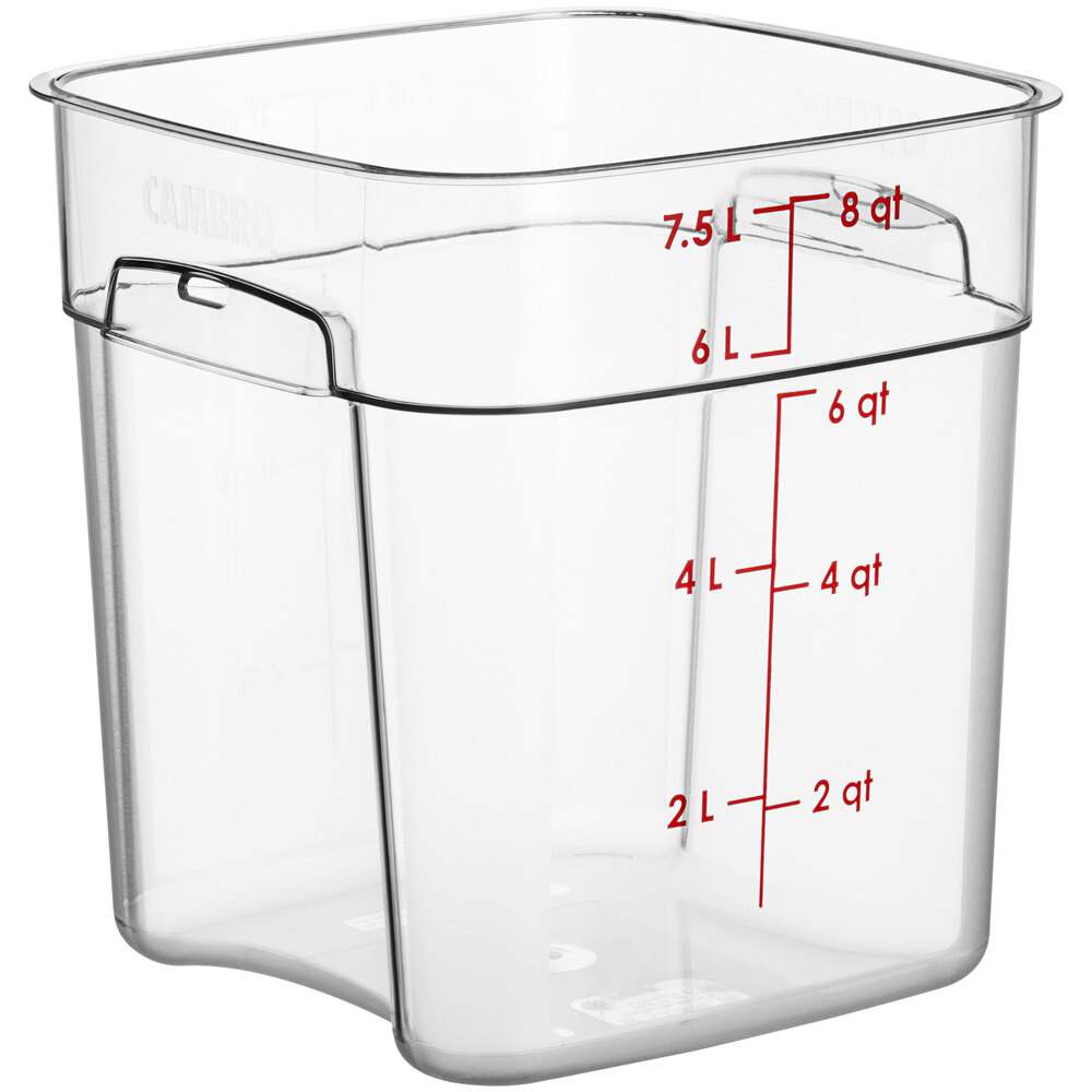 Cambro 8 Qt. Food Storage Container (Polycarbonate)