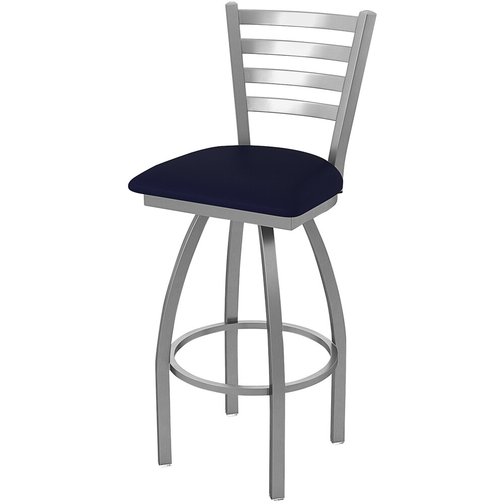 Holland Bar Stool Ladderback Swivel Stainless Steel Outdoor Extra Tall