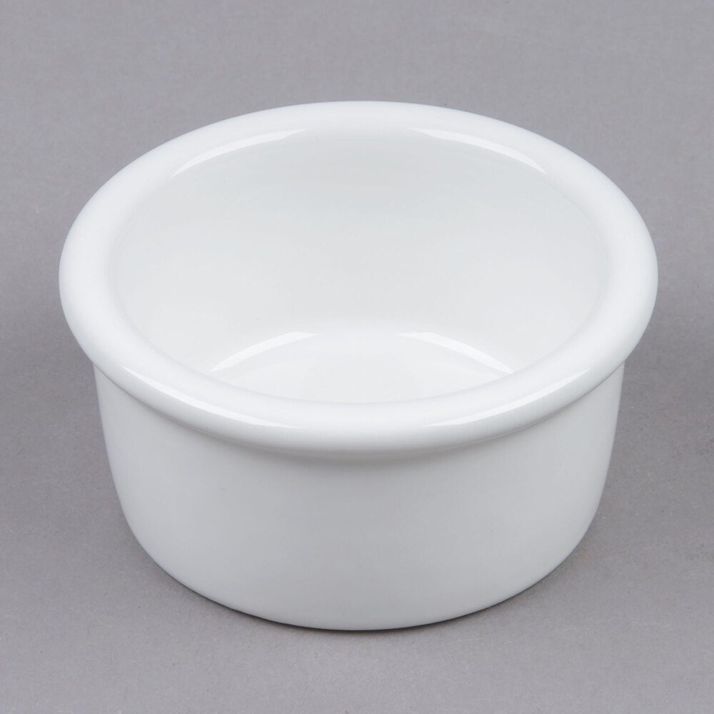 Tuxton BWX-025 White 2.5 oz. Smooth China Ramekin - 48/Case