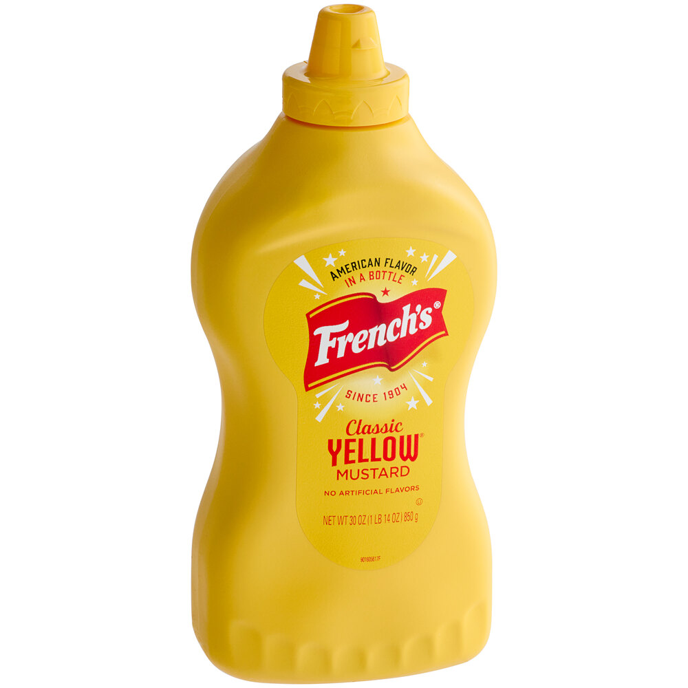 French's Classic Yellow Mustard Squeeze Bottle 30 oz. 12/Case