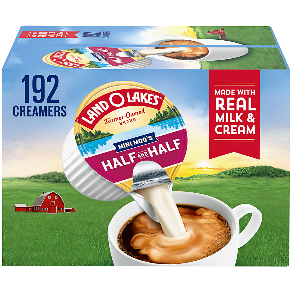 Land O Lakes Mini Moo's Half and Half Single Serve Cups 192/Case