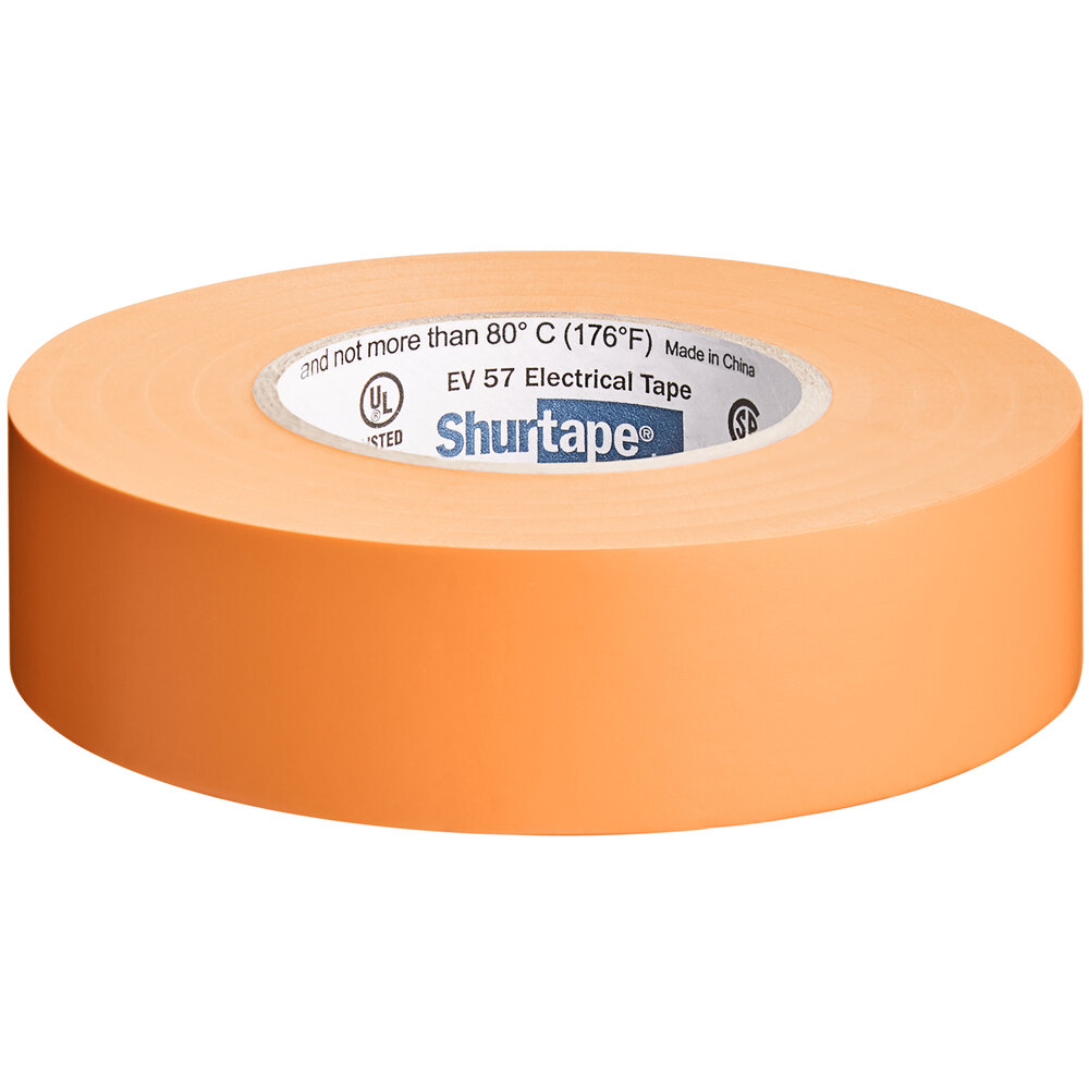 Shurtape EV 057 3/4" x 66' Orange General Purpose Grade Electrical Tape