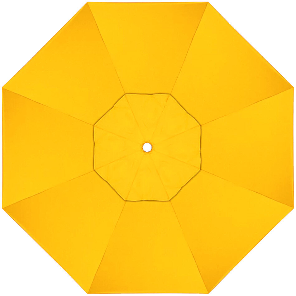 California Umbrella 9' Sunflower Yellow Sunbrella 1A Replacement Canopy