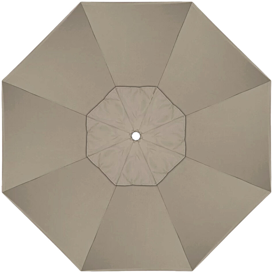 California Umbrella 9’ Taupe Sunbrella 1A Replacement Canopy