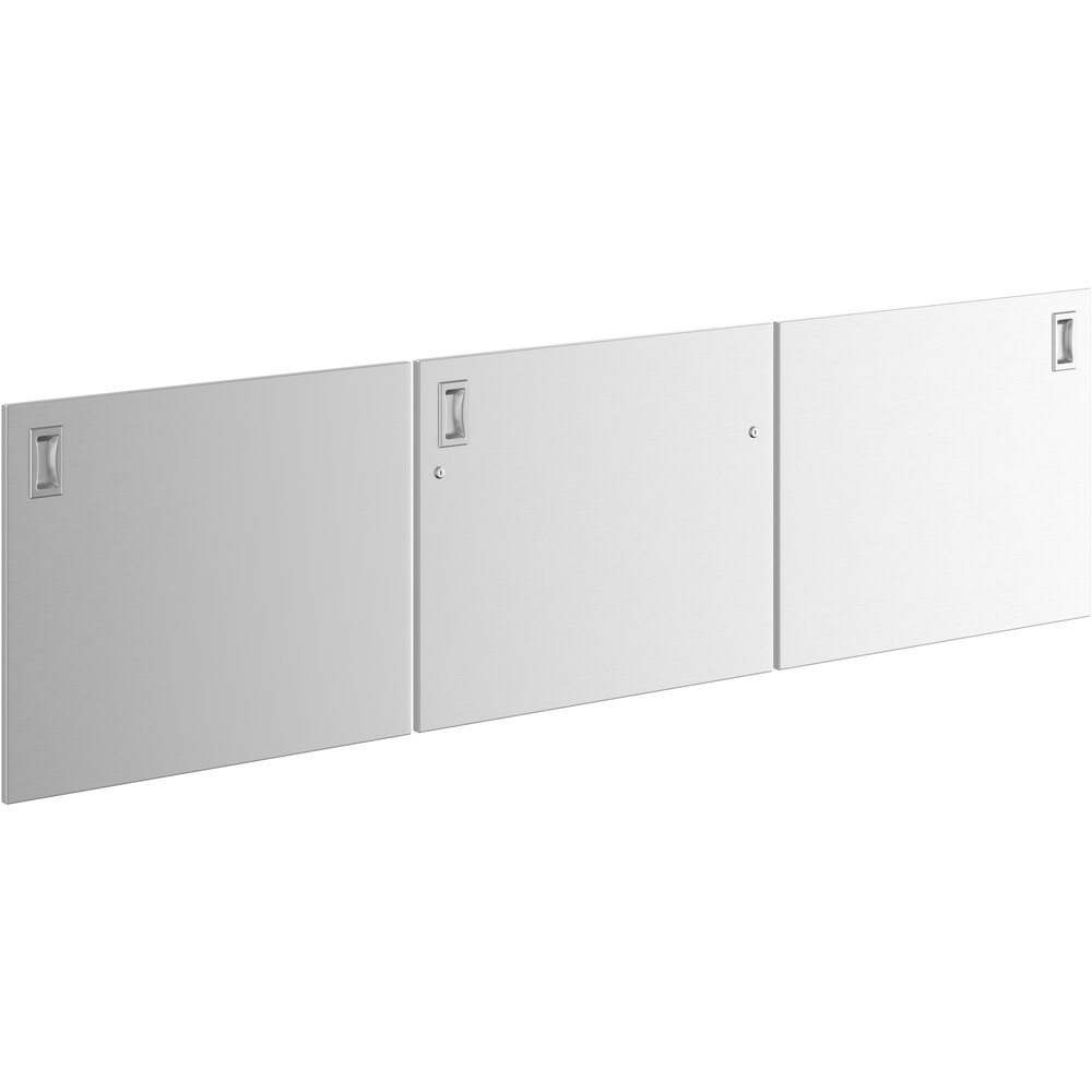 Regency Sliding Door Set for 96 inch Long Base Tables with Adjustable Midshelf