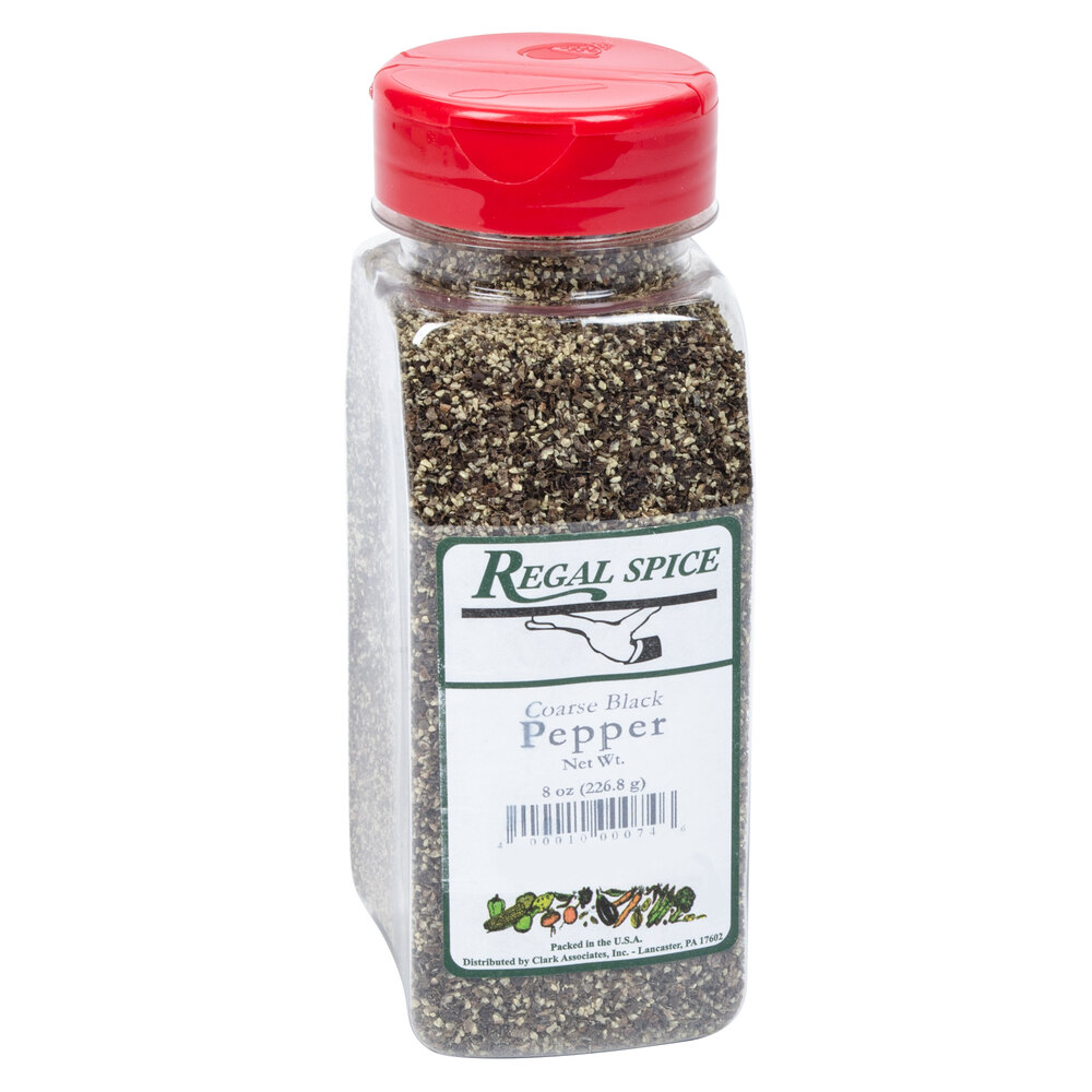 Regal Coarse Grind Ground Black Pepper 8 oz.